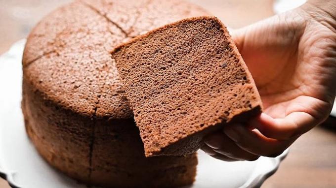 Behoorlijk gebakken chocolade koekje. Foto's - Yandex. foto's