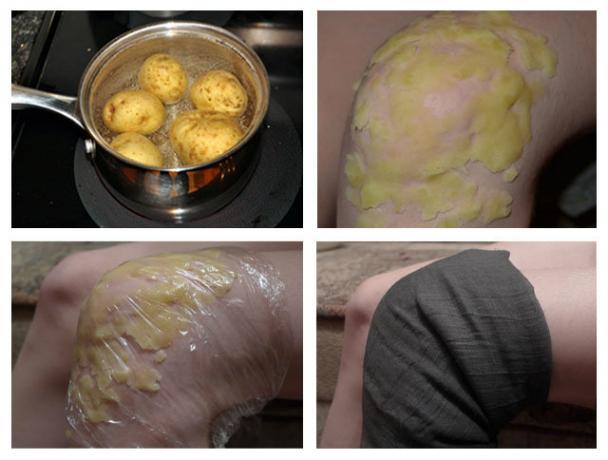 Het gebruik van de aardappelen voor warm joint