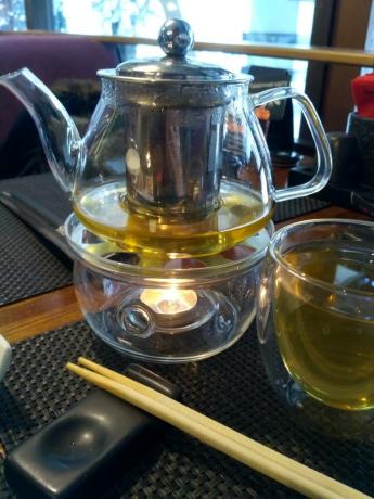 En de traditionele groene thee.