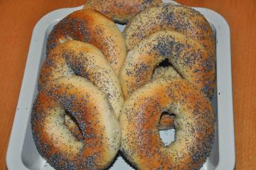 Bagels met maanzaad huis GOST