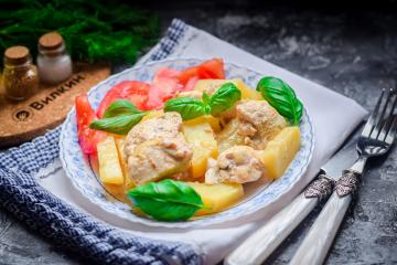 Kipfilet met aardappelen in de oven