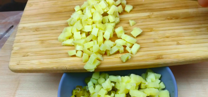 salade met aardappelen