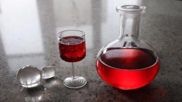 Cranberry Fruit likeur met wodka of alcohol